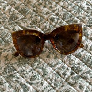 Sabre runaway cat eye sunglasses, tortoise frame